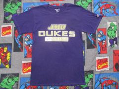 Champion ジェームズ・マディソン大学デュークス プリントTシャツ S 紫 USA古着 チャンピオン