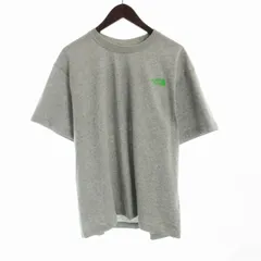 ザノースフェイス THE NORTH FACE バンダナスクエアロゴ プリントTシャツ カットソー 半袖 XL グレー 緑 グリーン NT32108 /RO