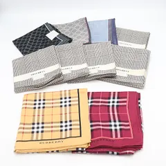 良品 正規まとめ 10点 バーバリー/セリーヌ等 ハンカチ 10点まとめて 大量セット 2000000 NSK SMZ