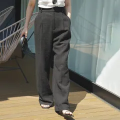 ドゥーズィエムクラスMUSEウールパンツ38ブラックアパルトモンAPSTUDIO アパルトモン ドゥーズィエムクラス L'Appartement DEUXIEME