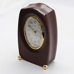 SOMES アラーム時計 ブラウン 置き時計 - メルカリ