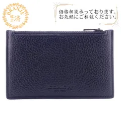 【５％OFF フォロワークーポン！！】COACH コーチ C4280 フラグメントケース リファインド ペブル レザー カードケース 財布 ウォレット ブランド 薄型 定期 ブラック ユニセックス おすすめ 人気