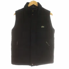 ラコステ LACOSTE ダウンベスト コットン 鹿の子 S 黒 ブラック /☆G ■MAのサムネイル