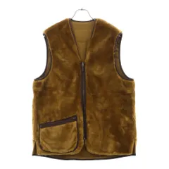 Barbour (バブアー) WARM PILE WAISTCOAT ZIP LINER リバーシブル ライナー ベスト ブラウン MLI0004