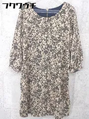 ◇ URBAN RESEARCH ROSSO ロッソ 長袖 膝丈 ワンピース サイズFREE マルチ レディース  【1002802093821】のサムネイル