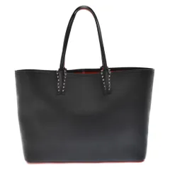CHRISTIAN LOUBOUTIN (クリスチャンルブタン) CABATA CALF EMPIRE/CAL CM53/3205218 カバタ レザートート スパイクスタッズ付きカーフレザートートバッグ ブラック/レッドのサムネイル