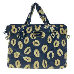 MARC BY MARC JACOBS マークバイマークジェイコブス リップ柄 2WAYショルダーバッグ  ブラック -