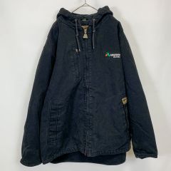 【古着】ASGROW WATERPROOF DRI DUCK ダック生地 ブラック XLサイズ ワークジャケット