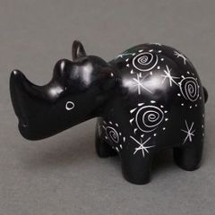 アフリカ ケニア ソープストーン サイ ブラック系 ※柄アソート S