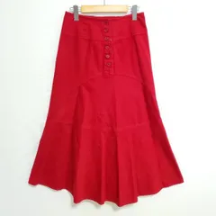 #apc  ピンクハウス PINKHOUSE スカート L 赤 ロング 大きいサイズ レディース [762058]のサムネイル