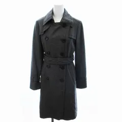 メイソングレイ MAYSON GREY トレンチコート ロング カシミヤ混 アンゴラ混 ベルト 2WAY アウター 2 M グレー /ZSのサムネイル