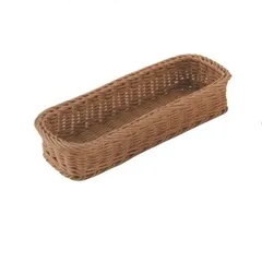 トーダイ PPラタン カトラリーバスケット大(4人用) ブラウン CB-004-BR （1点）