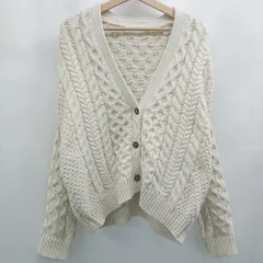 ◇ ⊇ KBF 低価格、柔らかな素材感、繊細なディテール 長袖 ニットセーター サイズ1 ホワイト系 レディース E  【1507250004318】