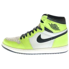 NIKE (ナイキ) AIR JORDAN 1 HIGH OG Volt Visionaire エアジョーダン 1 ハイカットスニーカー ボルト ヴィジョネア イエロー/ホワイト US9.5/27.5cm 555088-702