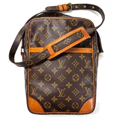 【美品⭐️LOUIS VUITTON ルイ ヴィトン】 モノグラム ダヌーブMM     ショルダーバッグ 斜め掛け　 M45264     ブラウン　 ヴィンテージ品　 状態良好　 ワンオーナーユーズド品 （AYA）2250623015005HKS