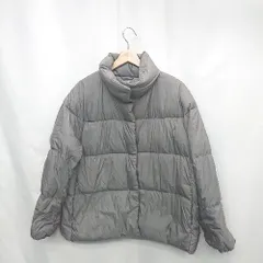 ◇ ⊇ UNIQLO ユニクロ パウダー ソフト 長袖 ダウンジャケット サイズL グレー レディース E  【1502180084362】