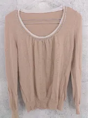 ◇ green label relaxing UNITED ARROWS ストーン 長袖 ニット セーター サイズ ブラウン系 レディース  【1002800379002】