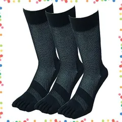 【特価セール】銀マジック 紳士靴下 抗菌防臭 銀イオン 涼しい ５本指 メッシュソックス カカト付き [PAX-ASIAN] ３足組 #811