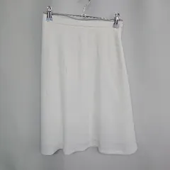 ◇ ◎●未使用●⊂ UNTITLED アンタイトル ウエストゴム　マキシ フレアー スカート サイズM ホワイト レディース E  【1408220060535】