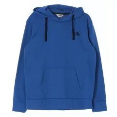 M THE NORTH FACE(ザノースフェイス) 青 スモールロゴ フーディー パーカー フード Tシャツ