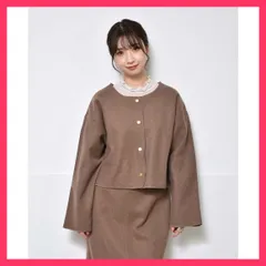 ★スタッフおすすめ★圧縮ニットカーデ  ＜素材感が特徴の圧縮ニットカーディガン＞▼デザイン 上品　おすすめ おしゃれ　★売れ筋★　人気 高見え　高級感のサムネイル
