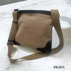 プラダ BT0537 キャンバスレザー ショルダーバッグ PRADA プラダ ショルダーバッグ サコッシュ キャンバス ロゴ