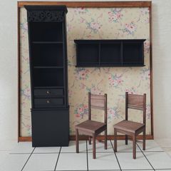 Dollhouse ドールハウス ボタニカルフラワーの壁紙のお部屋