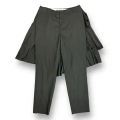 BLACK COMME des GARCONS 09SS アシンメトリースカート付きレイヤードスラックス パンツ ブラックコムデギャルソン  1C-P012 L 76339A4のサムネイル