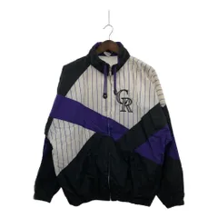 45cm袖丈Majestic MLB COLORADO ROCKIES コロラドロッキーズ ウインドブレーカー メンズM /eaa394468