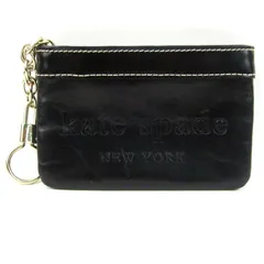 ケイトスペード コインケース レザー 小銭入れ 財布 ウォレット ブランド レディース ブラック Kate Spade 【中古】