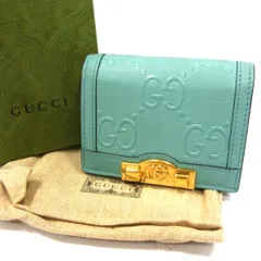 ◆GUCCI グッチ GGエンボス カードケースウォレット 二つ折り財布 イタリア製 レディース