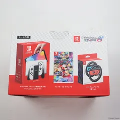 (本体)(未使用)Nintendo Switch(有機ELモデル)(ニンテンドースイッチ) コストコオリジナルセット マリオカート8 デラックス Joy-Con(L)/(R) ホワイト(HEG-S-KAAAA) 任天堂