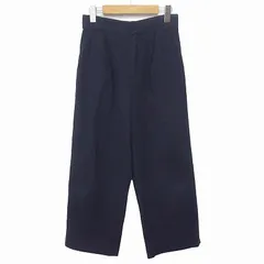 エムケー ミッシェルクラン MK MICHEL KLEIN パンツ ワイド リネン混 38 紺