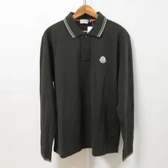 #anc モンクレール Moncler ポロシャツ XL 深緑 長袖 ワッペン ロゴ 大きいサイズ メンズ [899447]のサムネイル