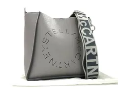 ■極美品■ STELLA McCARTNEY ステラ マッカートニー レザー ワンショルダーバッグ 斜め掛け グレー系 FR1779