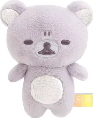 【中古】ぬいぐるみ もやっとするときもリラックマ・夜空(紫) なないろてのりぬいぐるみ 雨のち晴れのリラックマテーマ 「リラックマ」