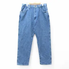 W36/古着 マーベリック ジーンズ メンズ コットン 紺 ネイビー デニム 25sep09 中古 ボトムス ジーパン Gパン ロング パンツのサムネイル