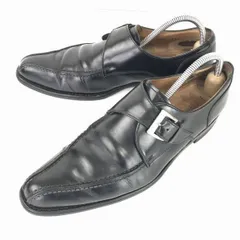 REGAL/リーガル★本革/レザー/グッドイヤー製法/モンクストラップ【25.5/黒】ビジネス/ドレスシューズ◆C-106<sale>