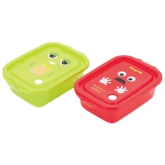  ガチャピン ムック 抗菌シールボックス500ml 2個入 保存容器 スケーター 