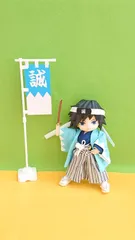 オビツ11 サイズ  推しのカラフル 羽織袴セット ＊新選組＊ 水色  着物 着せ替え