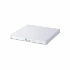 【新品・７営業日以内発送】ELECOM エレコム LDR-PXA8CU2LWH 外付け DVDドライブ CD ／ DVD USB 2．0 Type－Cケーブル付属 書込み／再生 バスパワー M－DISC対応 超薄型 軽量 ホワイト LD【沖縄離島販売不可】