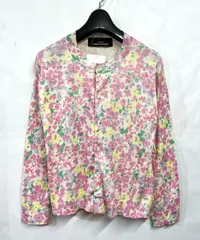 00s ヴィンテージ デッドストック  tricot COMME des GARCONS｜トリココムデギャルソン フラワーデザイン シルク ニット カーディガン KWY