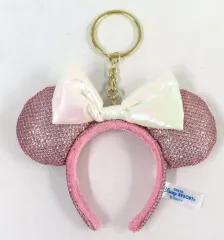 【中古】キーホルダー ミニーマウス(ピンクラメ/オーロラリボン) カチューシャキーチェーン 「ディズニー」 東京ディズニーリゾート限定