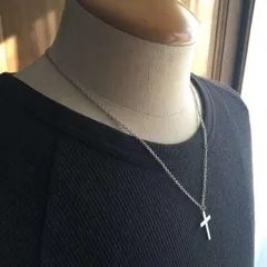 クロスネックレス シルバー メンズ アクセサリー 50cm