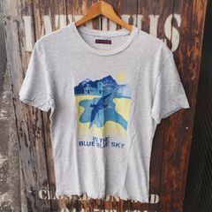 【BLUE BLUE】ブルーブルー  ハリウッドランチマーケット ハリラン 聖林公司 プリント Tシャツ  1 (S)