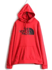 【お得なクーポン配布中!】 ノースフェイス プリント フード パーカー メンズ M 古着 The North Face アウトドア ジャージ 素材 裏 フリース ストレッチ プルオーバー