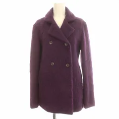 ジルサンダー JIL SANDER Pコート モヘヤ混 ピーコート ダブル コート 34 S 紫 パープル /☆Gのサムネイル