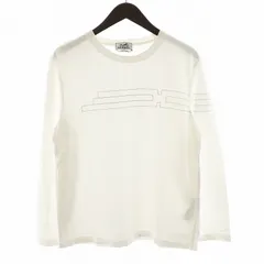 エルメス HERMES Tシャツ カットソー 長袖 刺繍 M 白 ホワイト /AN27のサムネイル