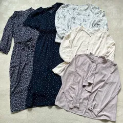 【まとめ売り】GLACIER グラシア 花柄 ブラウス ワンピース レディースLサイズ 5点セット