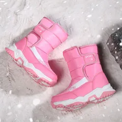 スノーブーツ 女の子 キッズ ジュニア キッズ ブーツ 子供 雪遊び 撥水 防寒 防寒靴靴 ブーツ 暖かい 裏起毛 子供用 スノーシューズ ジュニア 雪靴 滑り止め 履きやすい 雪遊び ウインターブーツ pnKh350
